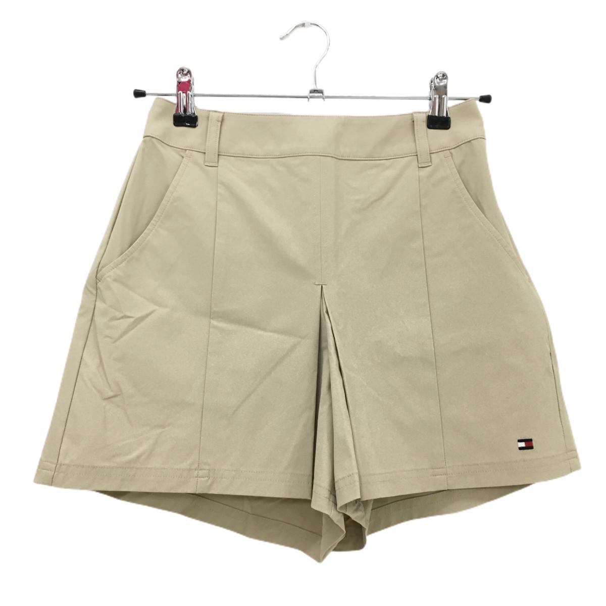 【超美品】トミーヒルフィガー キュロットスカート ベージュ 裾ロゴ刺しゅう レディース XS ゴルフウェア Tommy Hilfiger Golf