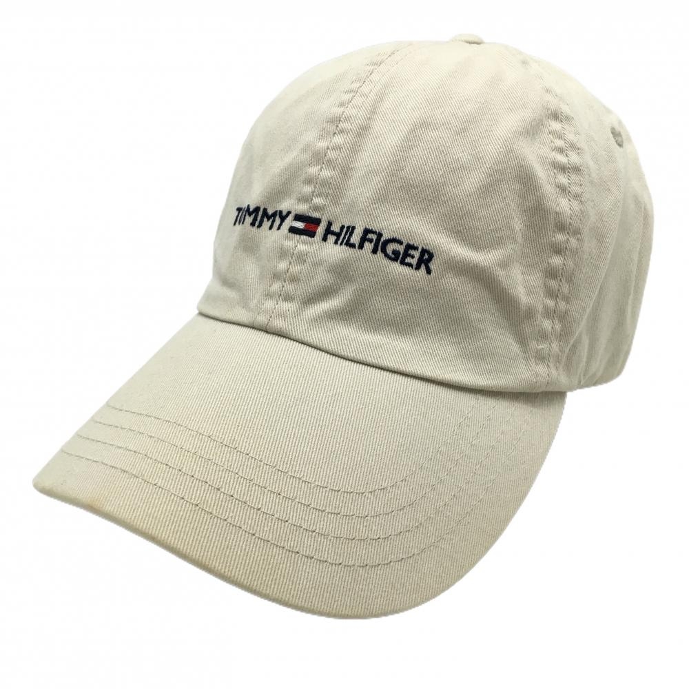 トミーヒルフィガー キャップ ライトベージュ ロゴ ONE SIZE FITS ALL   ゴルフウェア Tommy Hilfiger Golf