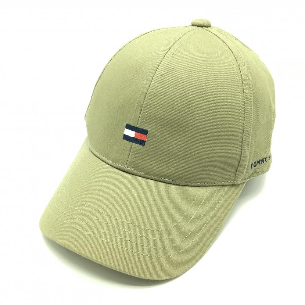 【超美品】トミーヒルフィガー キャップ ダークベージュ ロゴ  57㎝ フリー   ゴルフウェア Tommy Hilfiger Golf