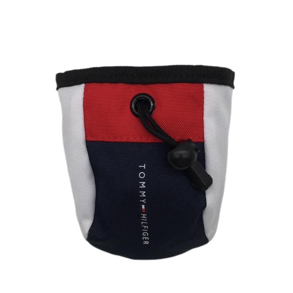 【超美品】トミーヒルフィガー ポーチ 白×ネイビー 小物入れ ボールケースゴルフ Tommy Hilfiger Golf