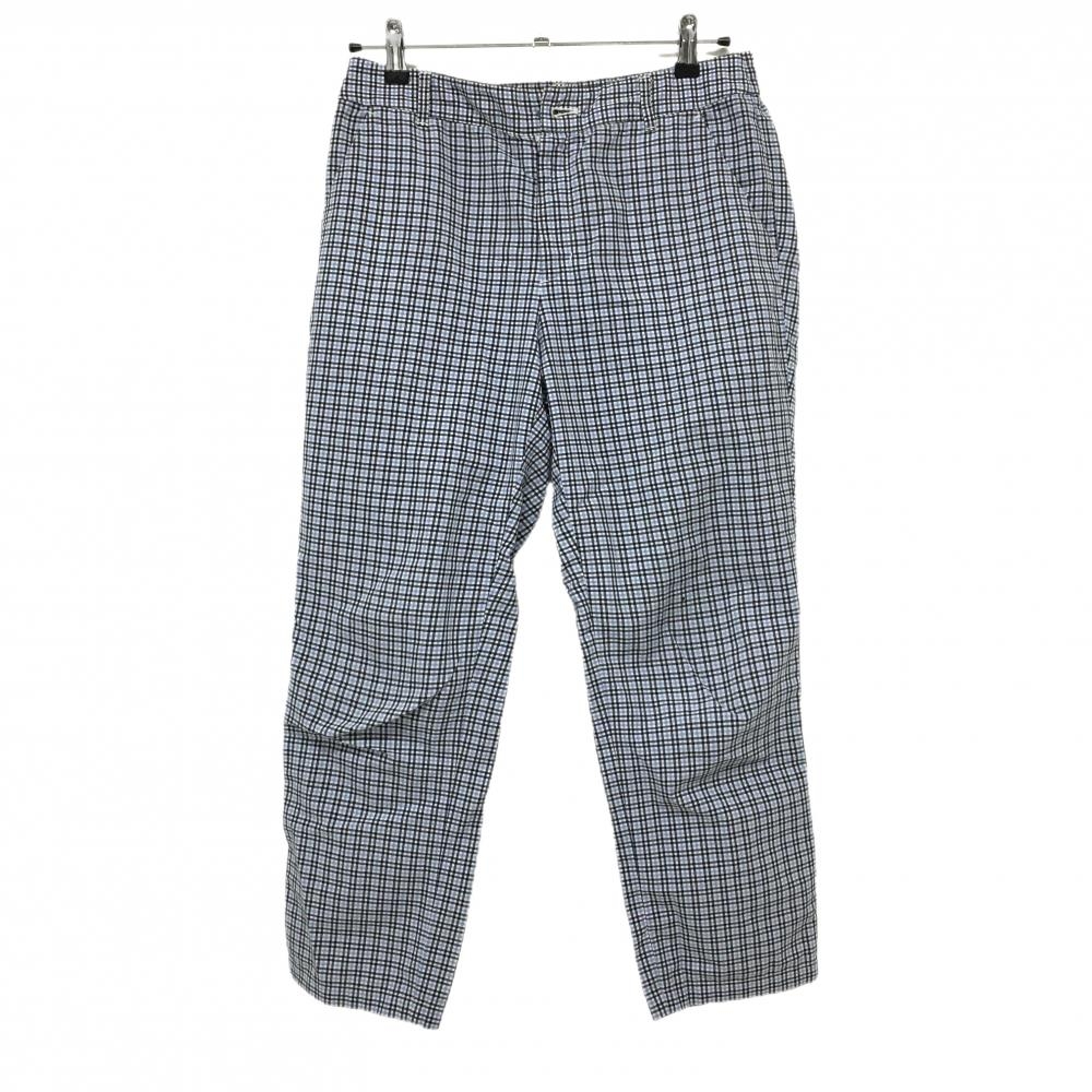 ポールスチュアートスポーツ 半端丈パンツ ネイビー×ライトブルー チェック 薄手　 レディース 13 ゴルフウェア Paul Stuart SPORT