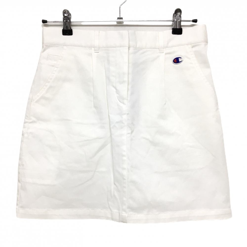 【新品】チャンピオン スカート 白 無地 レディース L ゴルフウェア Champion