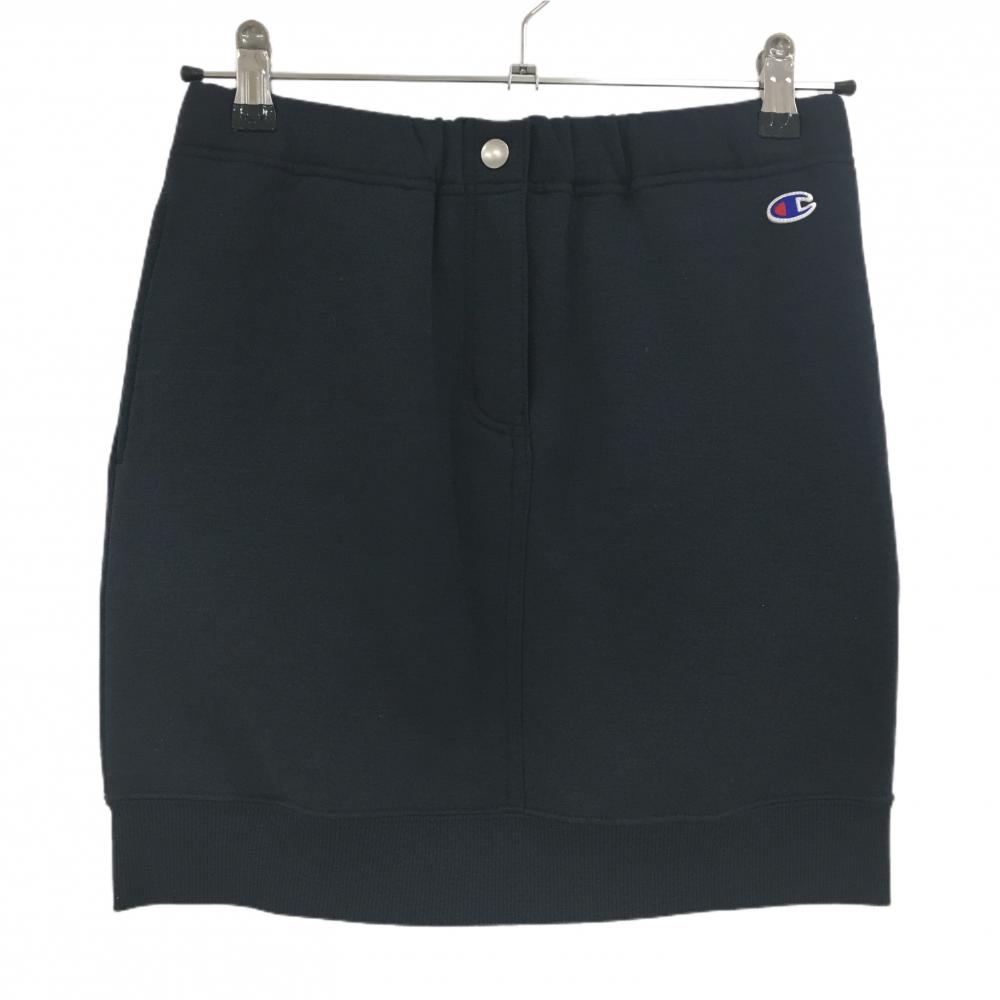 チャンピオン スカート ネイビー 無地 ロゴ刺しゅう レディース SMALL ゴルフウェア Champion