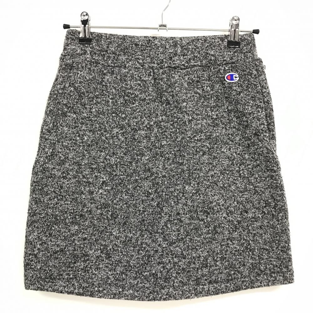 チャンピオン スカート 杢黒 ロゴ刺しゅう レディース MEDIUM ゴルフウェア Champion