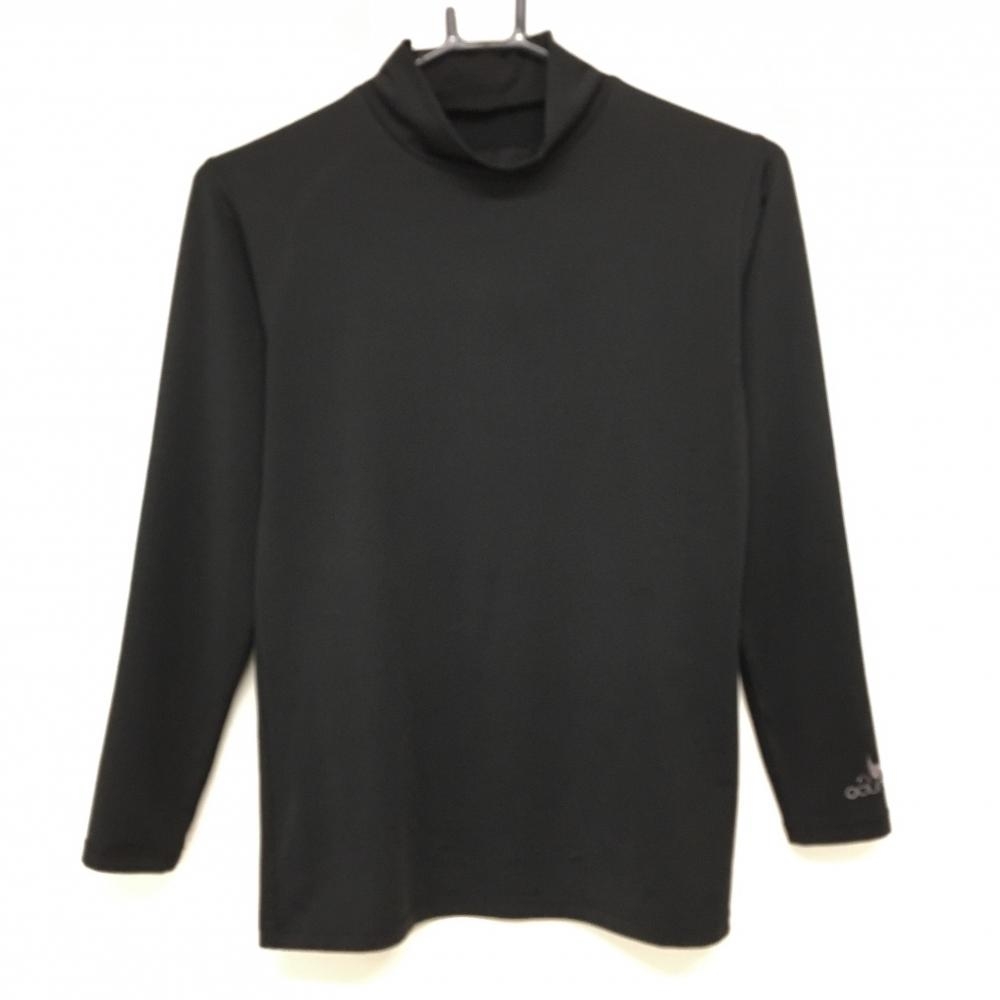 【美品】クランク ハイネックインナーシャツ 黒 ストレッチ  レディース M ゴルフウェア CLUNK