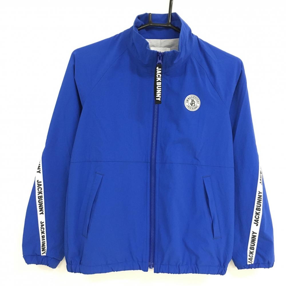 ジャックバニー ジャケット ブルー×黒 背面ロゴライン 蓄熱裏地 ジュニア・キッズ 15(S) ゴルフウェア 2023年モデル Jack Bunny