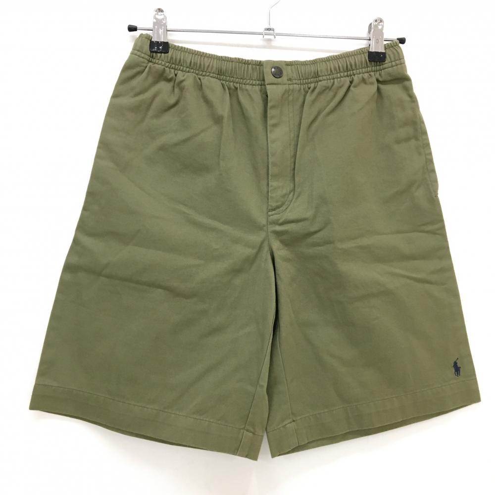 【新品】ポロラルフローレン ハーフパンツ カーキ×ネイビー ジュニア・キッズ 160 ゴルフウェア Ralph Lauren