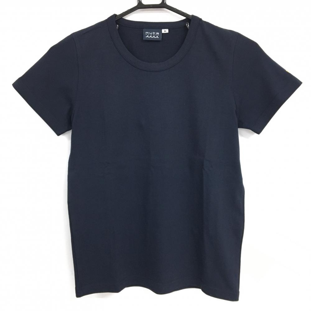 【超美品】ムータマリン Tシャツ ネイビー シンプル コットン100％ レディース M ゴルフウェア muta