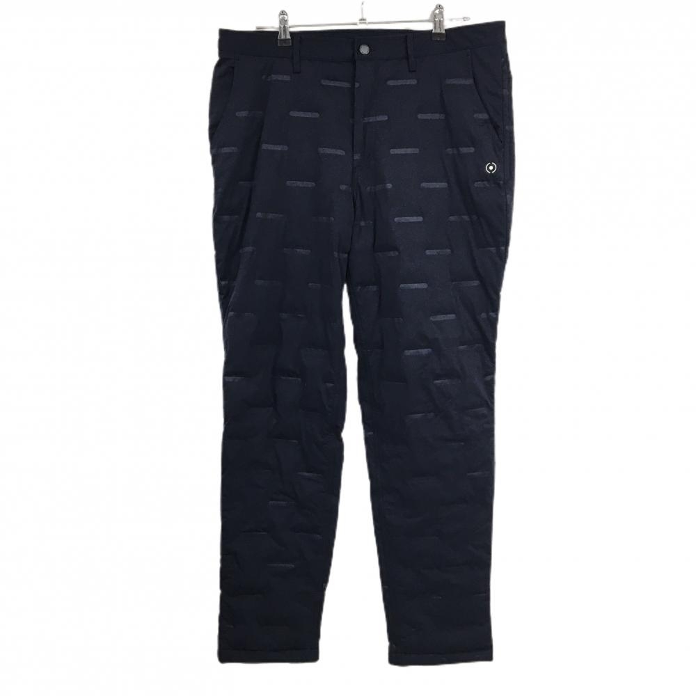 【超美品】ピン 中綿パンツ ネイビー 総柄 メンズ 3L ゴルフウェア 大きいサイズ PING