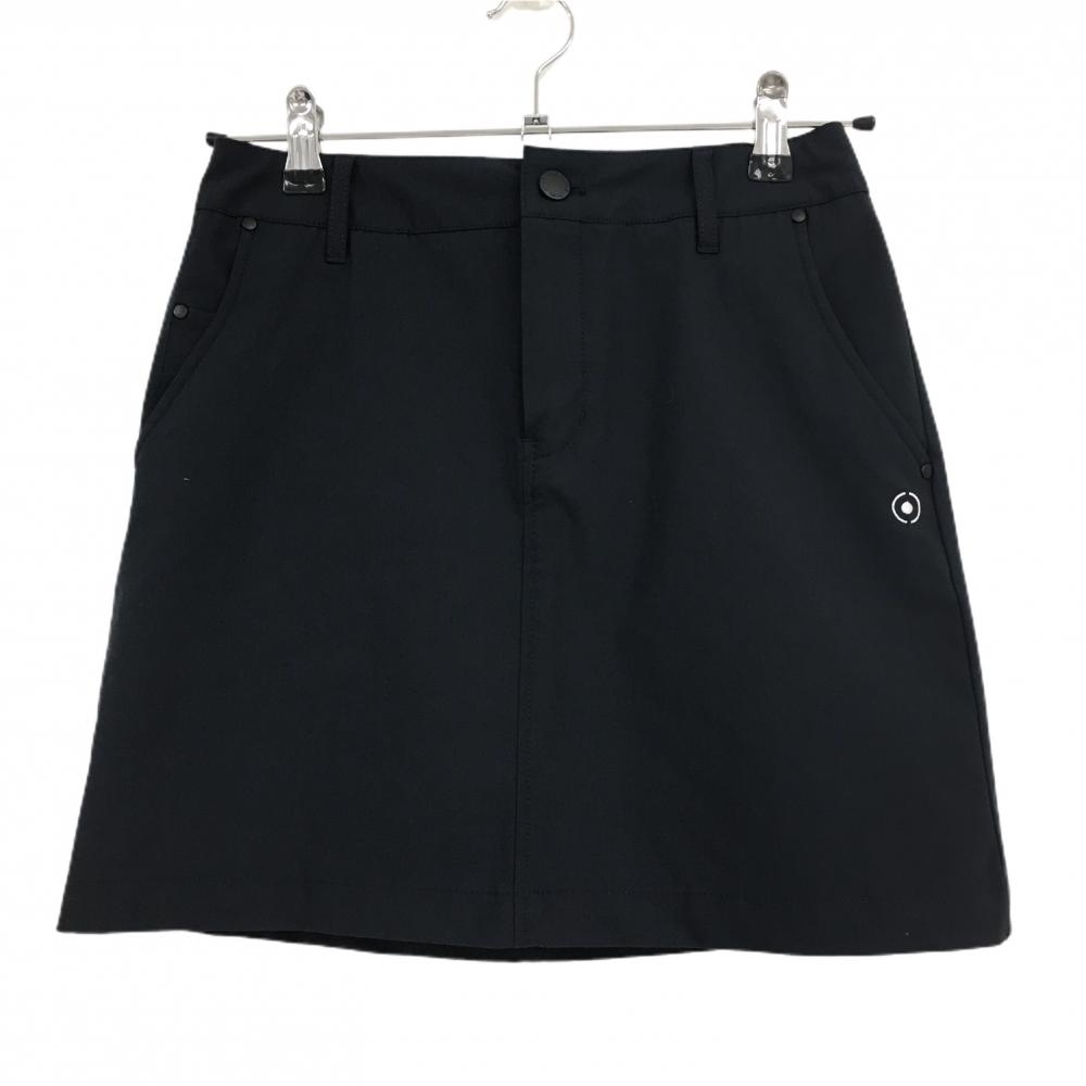 【超美品】ピン スカート ダークネイビー ストレッチ ロゴ白 レディース S ゴルフウェア 2023年モデル PING