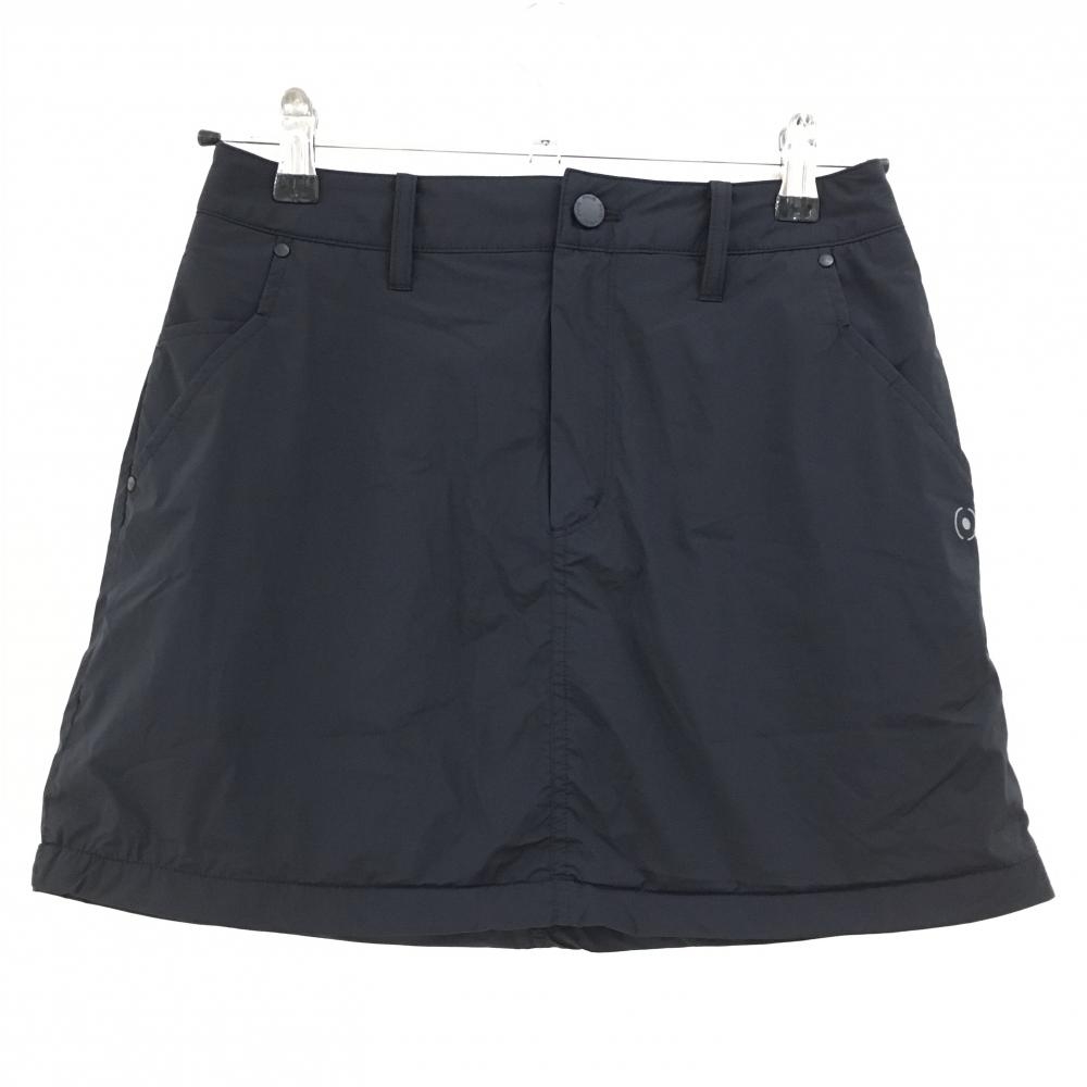 【超美品】ピン スカート 黒×グレー 裏地付き ストレッチ  レディース S ゴルフウェア PING