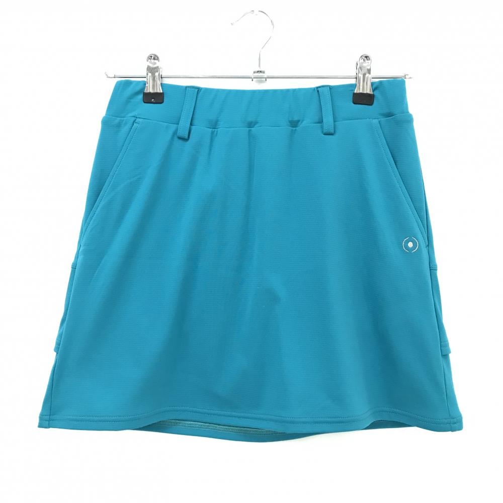 【美品】ピン スカート グリーン ウエストゴム 裏地付  レディース S ゴルフウェア PING