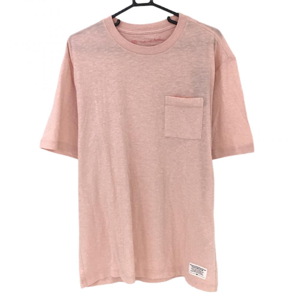 【新品】トラヴィスマシュー 半袖Tシャツ ピンク 胸ポケット メンズ 2XL ゴルフウェア 大きいサイズ TravisMathew
