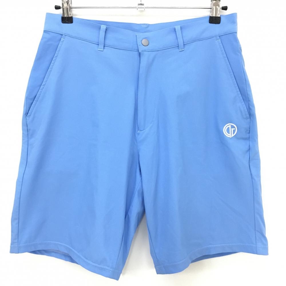 【美品】CPG ハーフパンツ ライトブルー ストレッチ ナイロン混 メンズ 3(L) ゴルフウェア 2023年モデル CPG