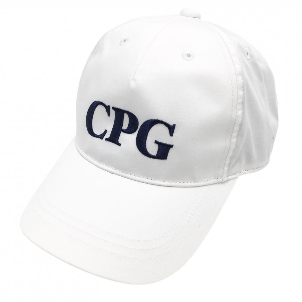 【新品】CPG キャップ 白×ネイビー ロゴ刺しゅう ONE   ゴルフウェア 2024年モデル CPG