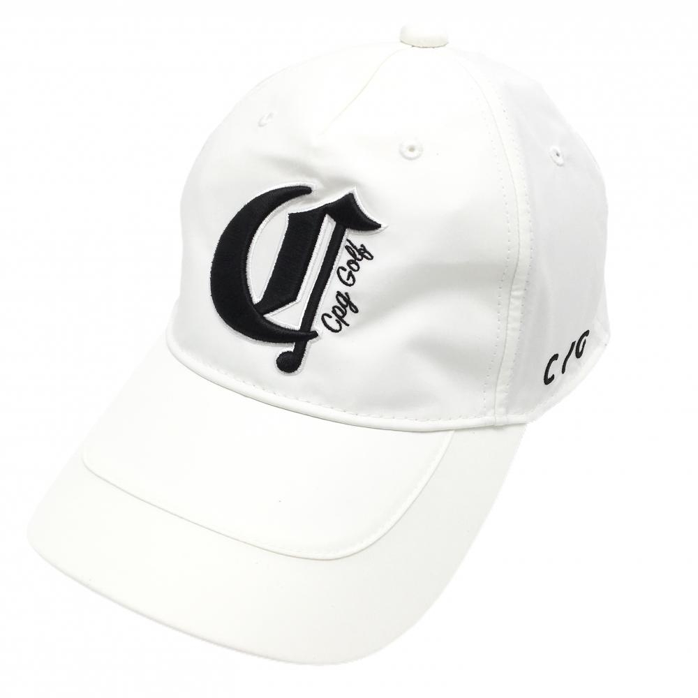 【新品】CPG キャップ 白×黒 ロゴ刺しゅう ONE   ゴルフウェア 2024年モデル CPG