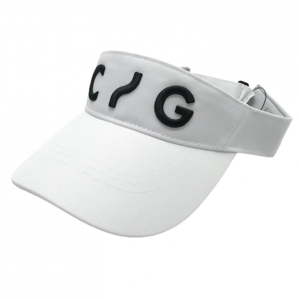 【新品】CPG サンバイザー 白×黒 立体ロゴ ONE   ゴルフウェア 2024年モデル CPG