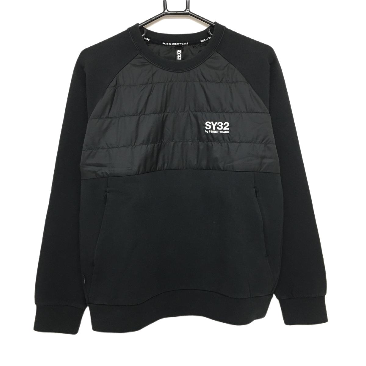 SY32 中綿ブルゾン 黒 身頃上部中綿  メンズ M ゴルフウェア SY32 BY SWEET YEARS