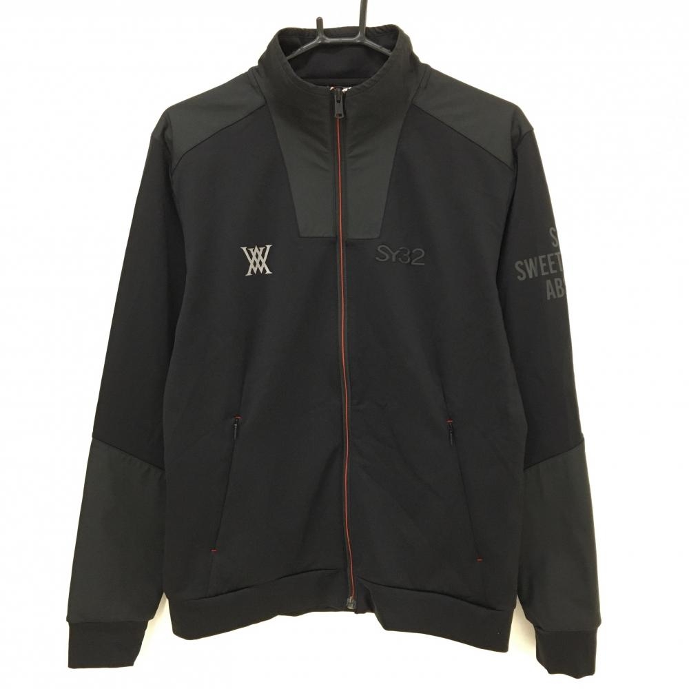 SY32 ジャケット 黒 異素材 ストレッチ メンズ M ゴルフウェア SY32 BY SWEET YEARS