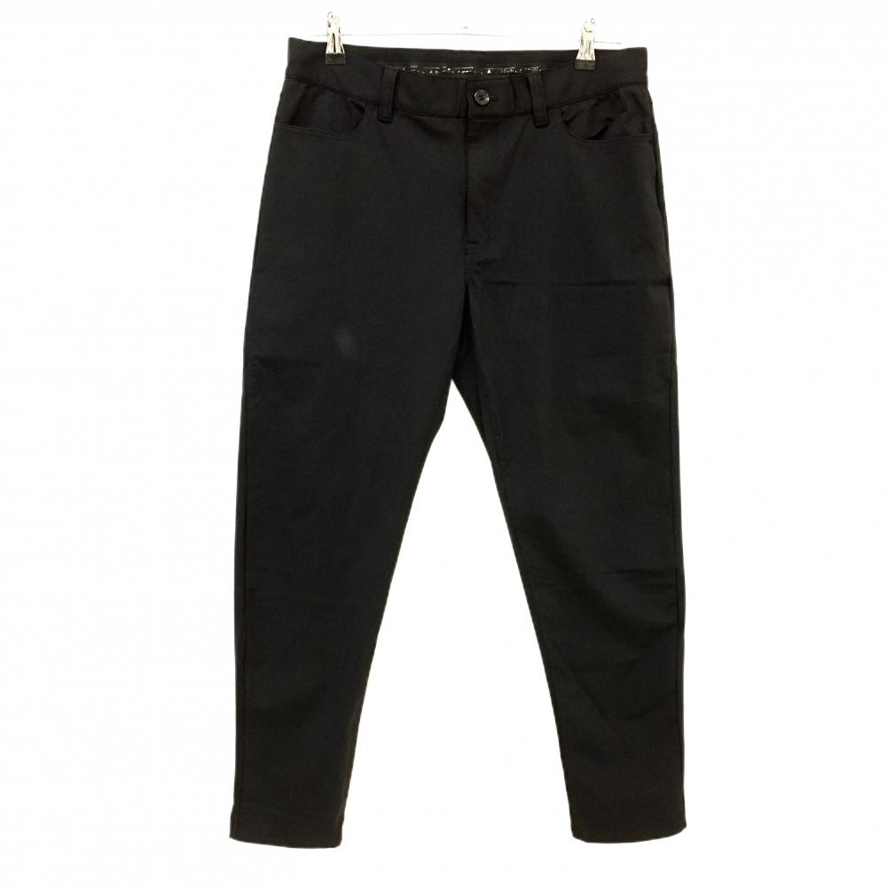 【超美品】TFW49 パンツ 黒 ストレッチ ワッペン　 レディース L ゴルフウェア 2024年モデル TFW49