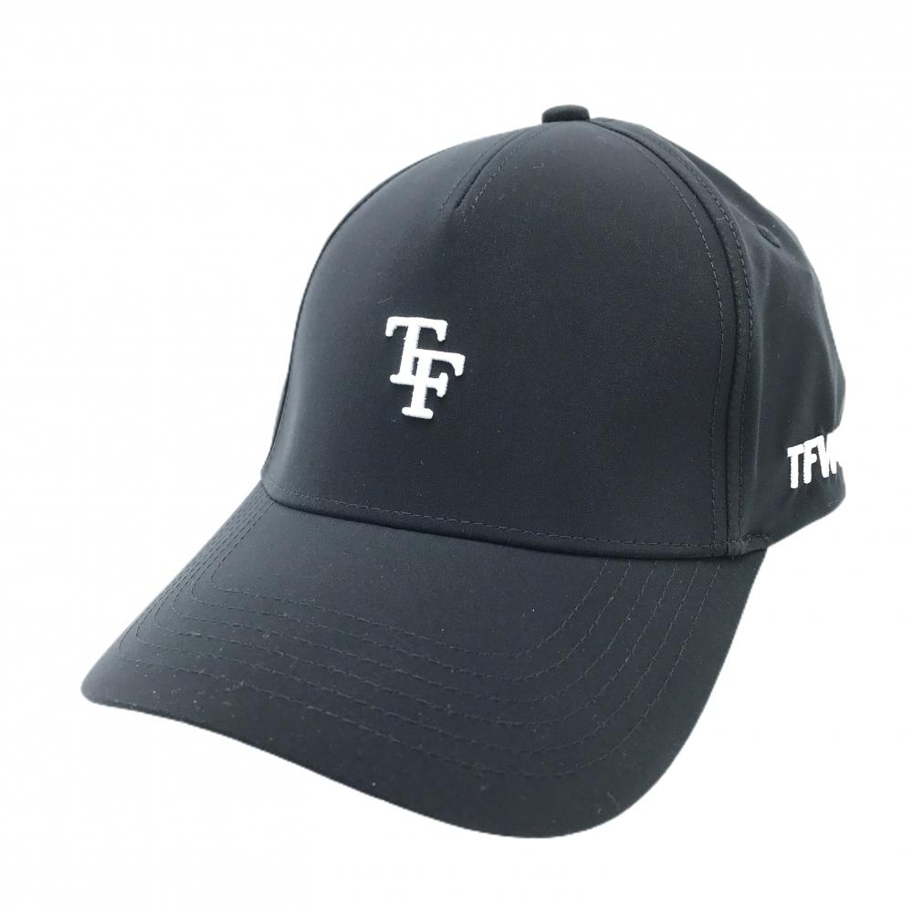 【新品】TFW49 キャップ 黒×白 ロゴ刺しゅう M   ゴルフウェア 2024年モデル TFW49