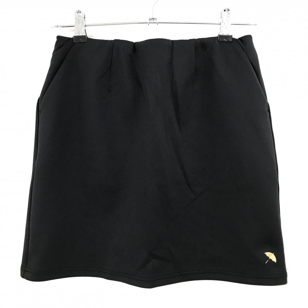 【美品】アーノルドパーマーゴルフ スカート 黒 シンプル ロゴゴールド  レディース 7 ゴルフウェア Arnold Palmer