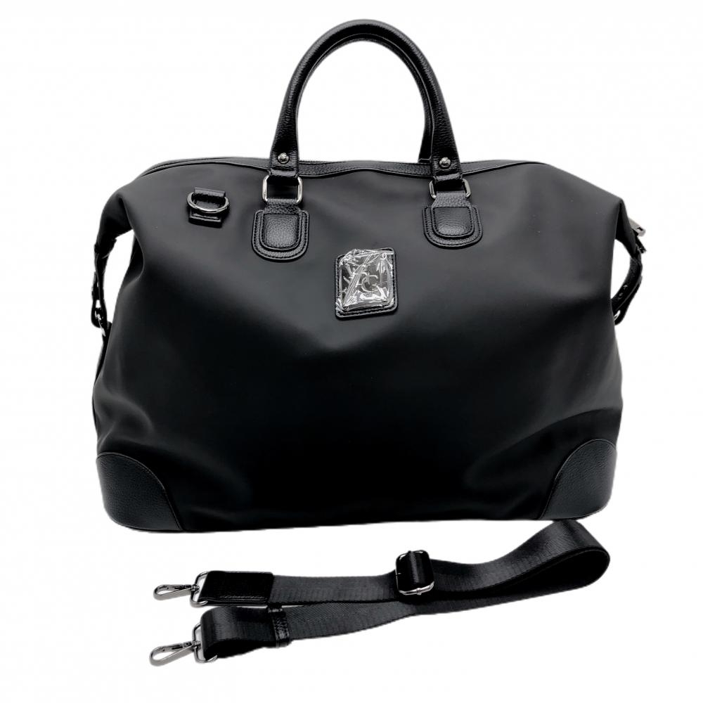 【未使用品】ウノピゥウノウグァーレトレゴルフ 2WAYボストンバッグ 黒 ショルダーストラップ ゴルフ 1PIU1UGUALE3 