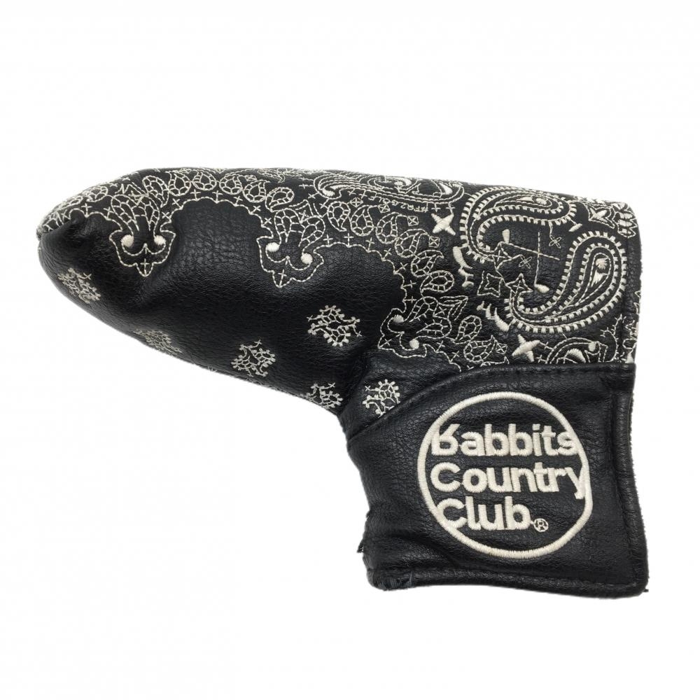 エフアールツー パターカバー 黒×白 刺しゅう ピン型ゴルフ #FR2 GOLF