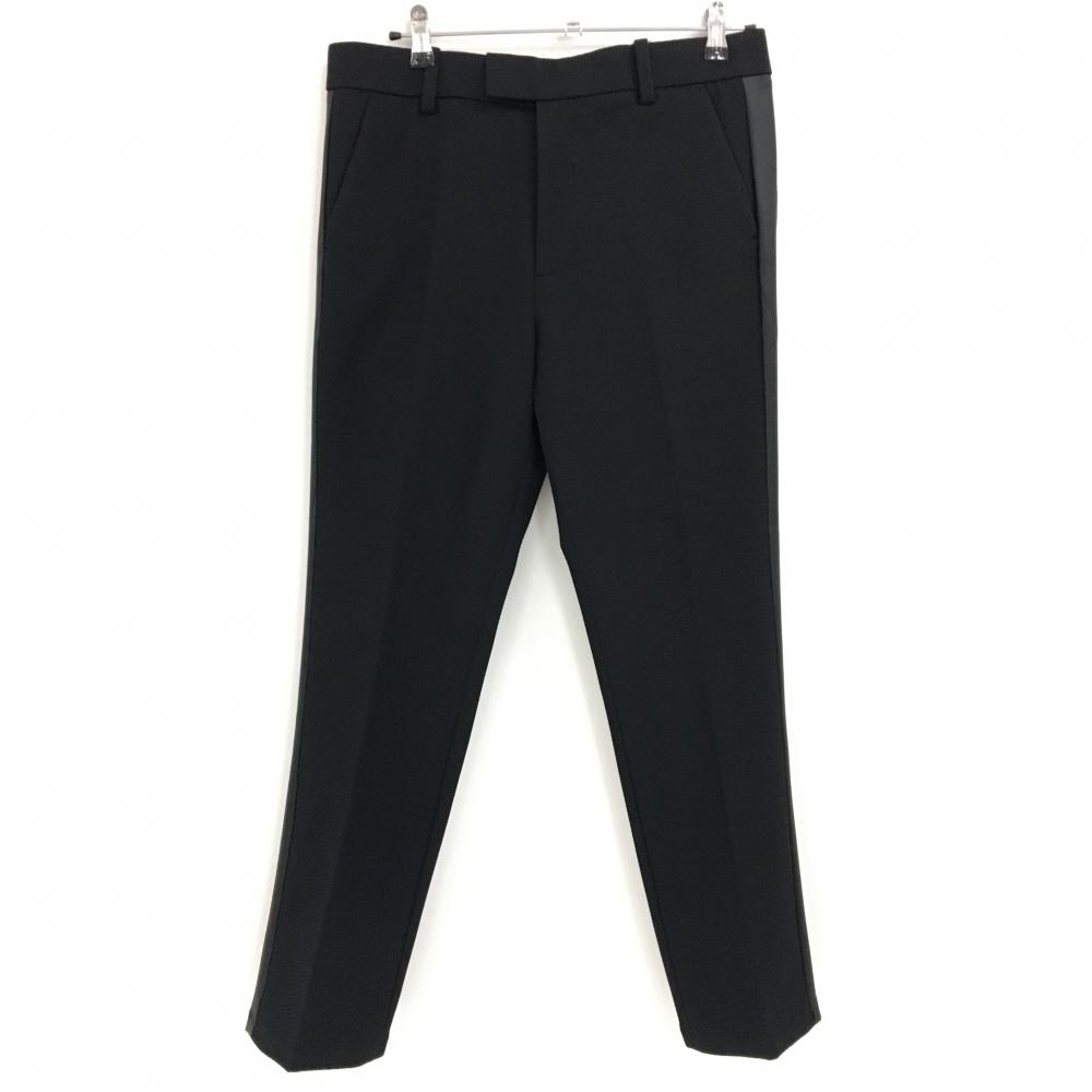 【新品】ジーフォア パンツ 黒 地模様 サイドライン ストレッチ メンズ 85 ゴルフウェア G/FORE