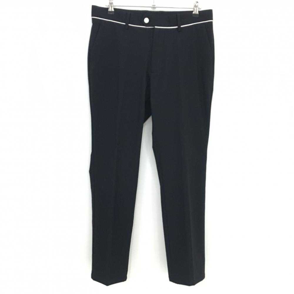【美品】ジーフォア パンツ 黒×白 後ろロゴ刺しゅう ストレッチ  メンズ 88 ゴルフウェア G/FORE
