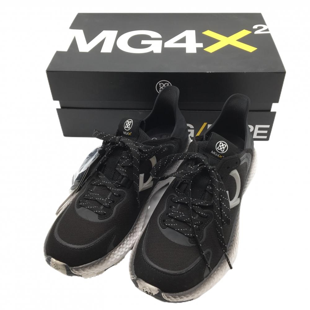 【新品】ジーフォア ゴルフシューズ 白×黒 G4MS21EF30 ソールカモフラ スパイクレス メンズ 25.5 ゴルフウェア G/FORE