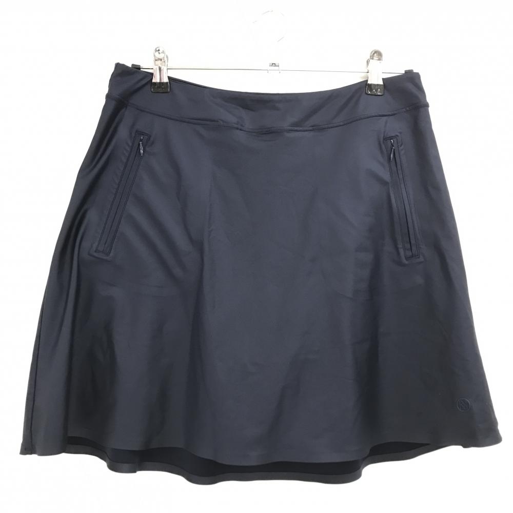 【超美品】ジーフォア スカート ネイビー ジップポケット 内側インナーパンツ レディース M ゴルフウェア G/FORE