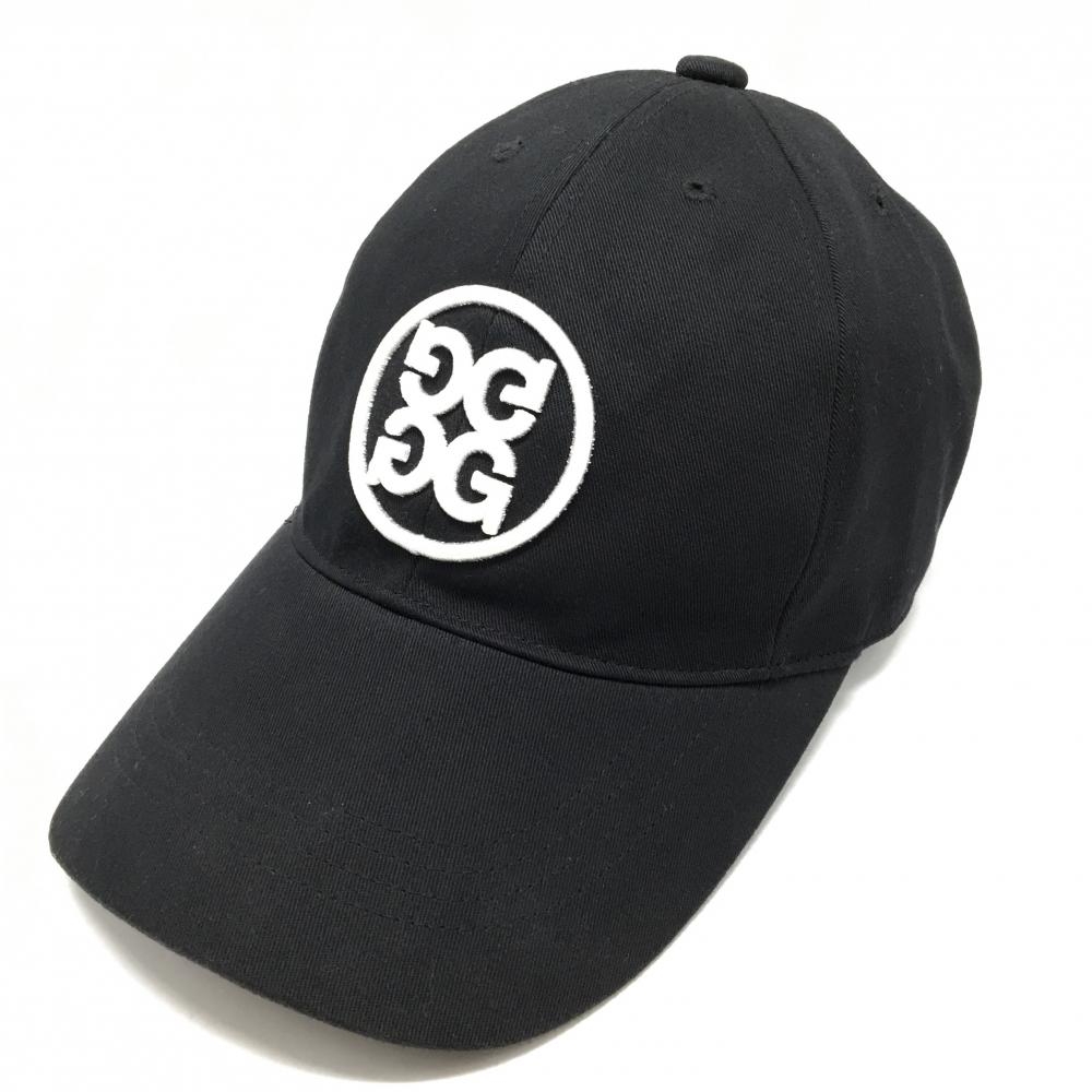 【超美品】ジーフォア キャップ 黒×白 立体ロゴ 1098   ゴルフウェア G/FORE