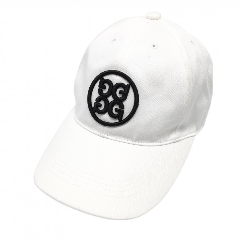 【超美品】ジーフォア キャップ 白×黒 立体ロゴ刺しゅう    ゴルフウェア G/FORE