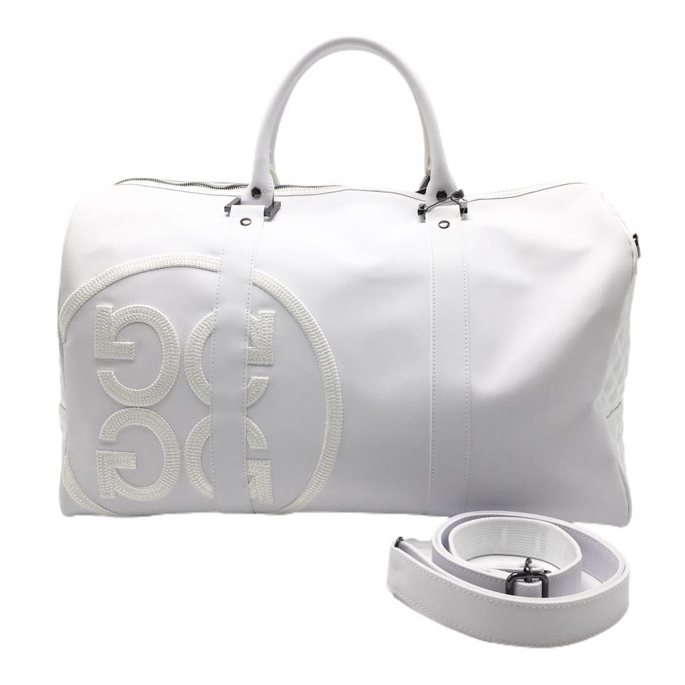 【新品】ジーフォア 2WAYボストンバッグ 白 ショルダーストラップ取外し可   ゴルフ G/FORE