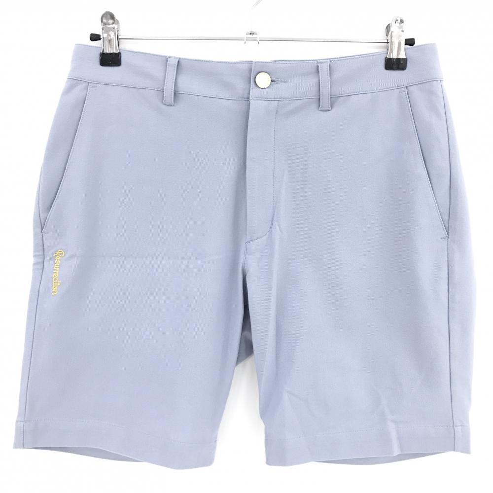【超美品】レザレクション ハーフパンツ ライトグレー ストレッチ メンズ M ゴルフウェア Resurrection
