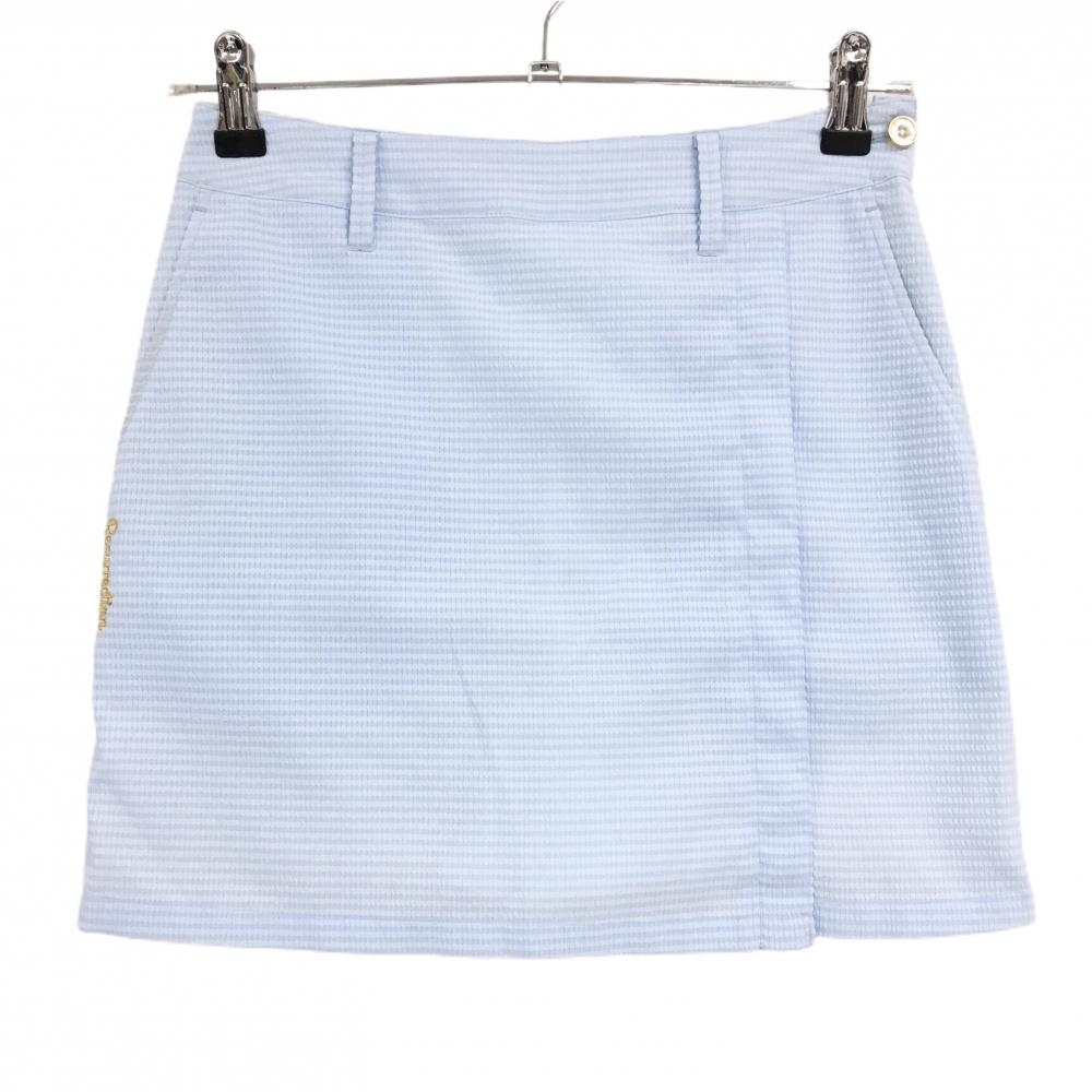 レザレクション スカート ライトブルー メッシュ調 内側インナーパンツ レディース XS ゴルフウェア Resurrection