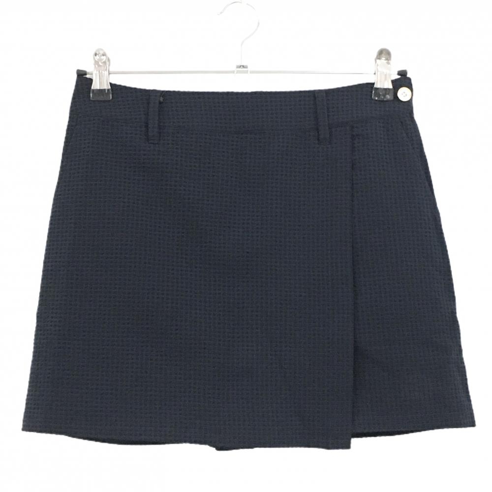 【新品】レザレクション ストレッチスカート ネイビー サッカー生地  レディース S ゴルフウェア 2024年モデル Resurrection