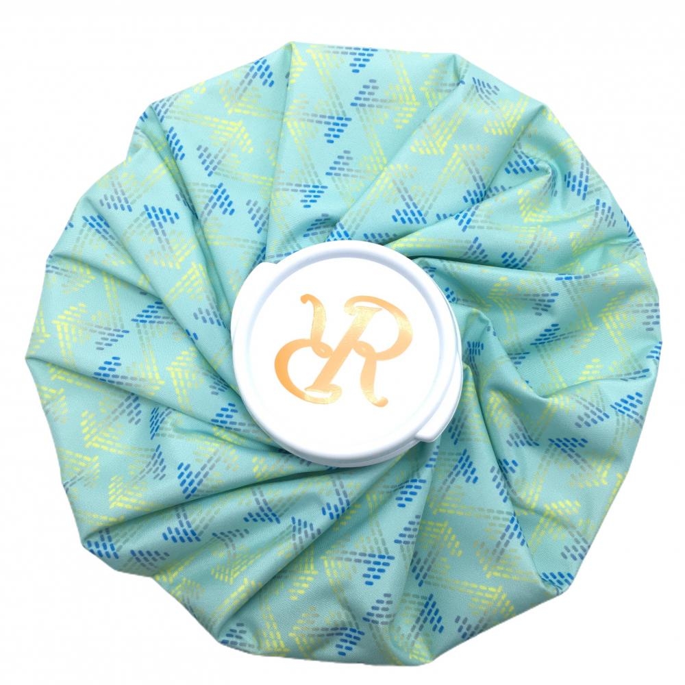 【未使用品】レザレクション 氷嚢 ミントブルー系×イエロー 総柄 ゴルフ Resurrection